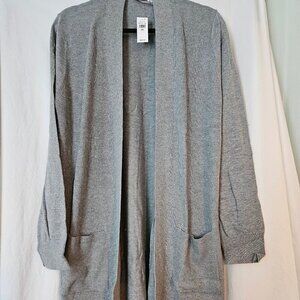 Gap  Open Front Cardigan XXL Light gray NWT‎